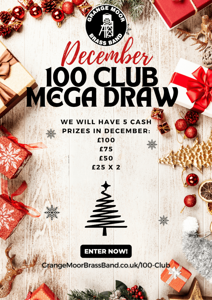 December 2023 100 Club poster